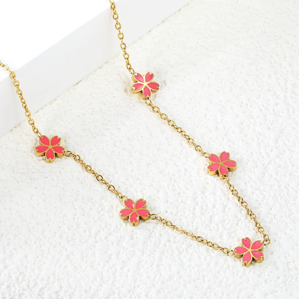 Pink Petals Necklace