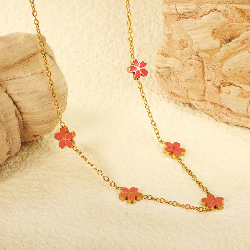 Pink Petals Necklace