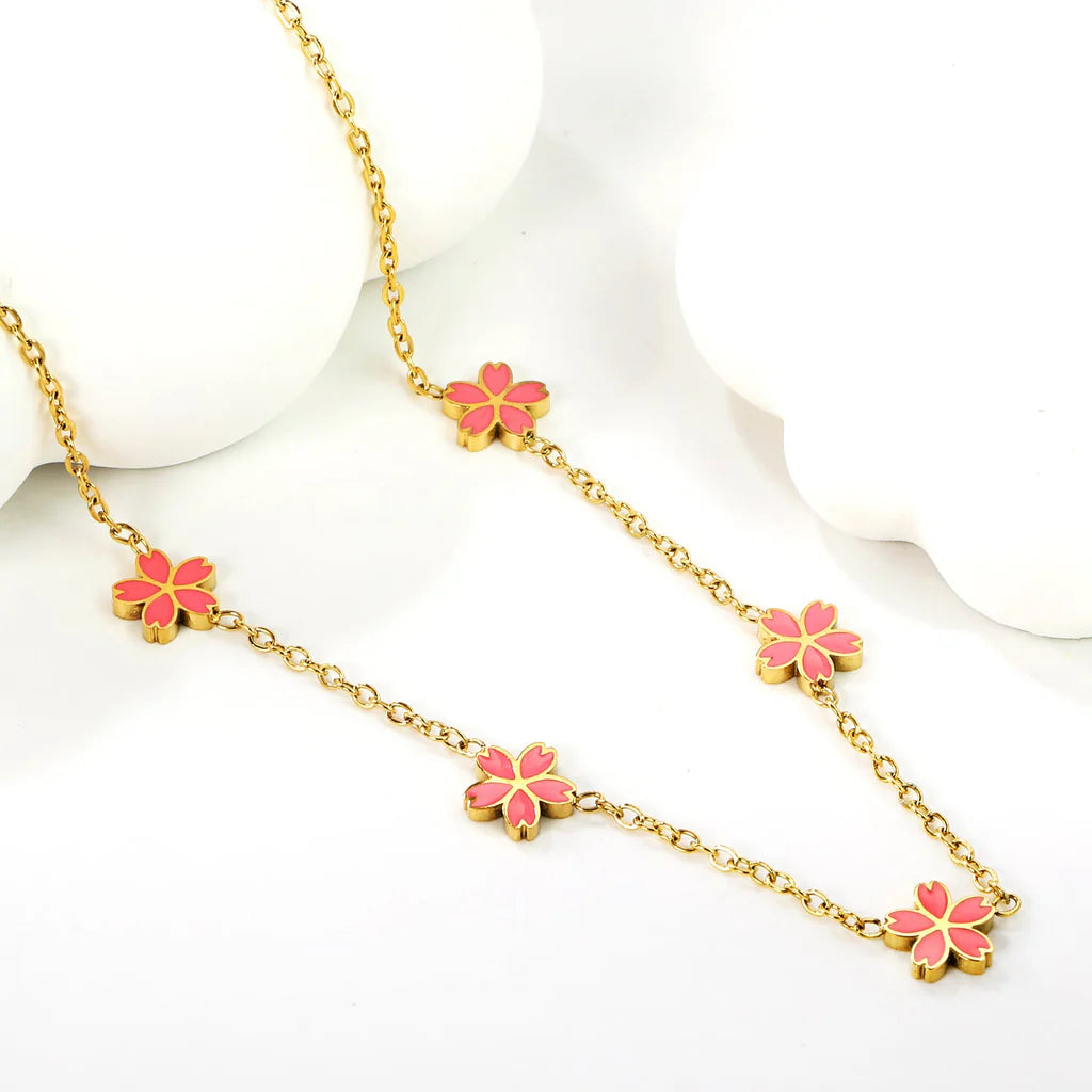 Pink Petals Necklace