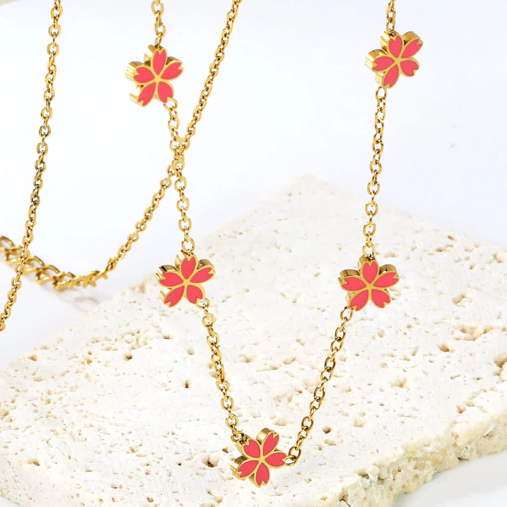 Pink Petals Necklace