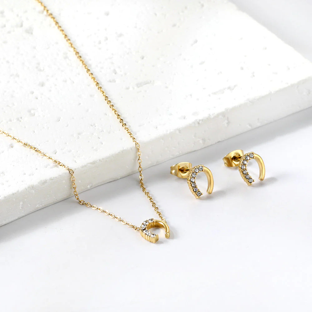 Horse shoe Necklace set
