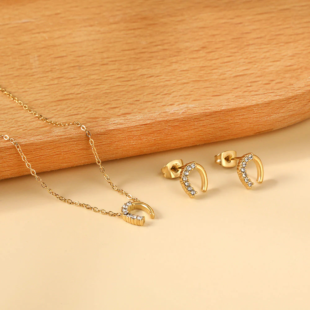 Horse shoe Necklace set