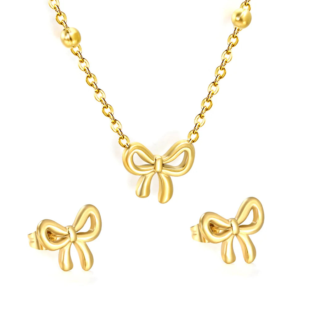 Mini Charm Necklace earring sets