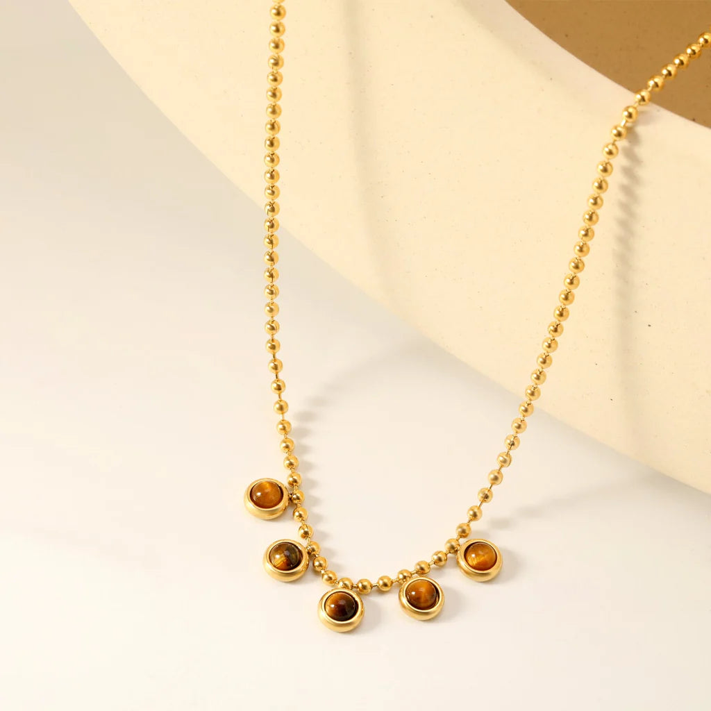 Tigress Beaded Necklace Choker