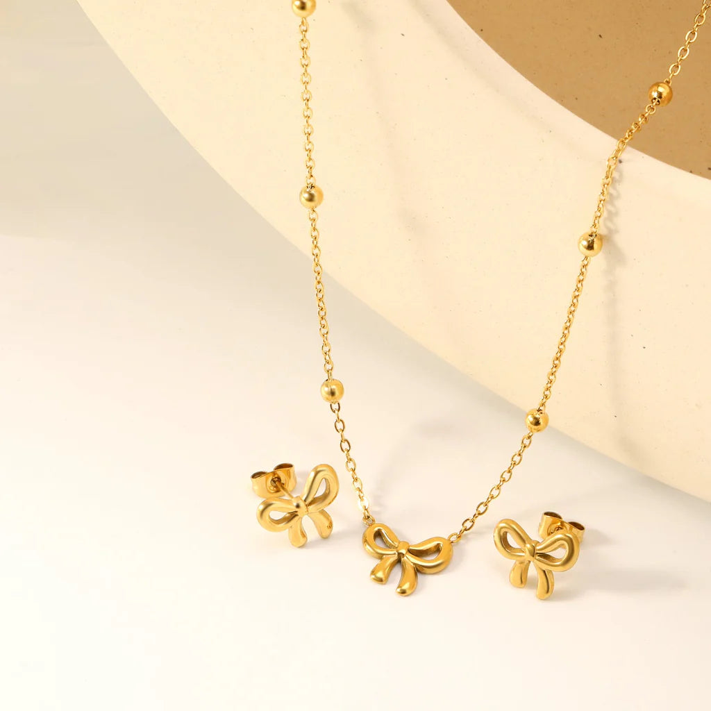 Mini Charm Necklace earring sets