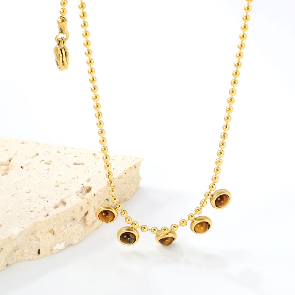 Tigress Beaded Necklace Choker