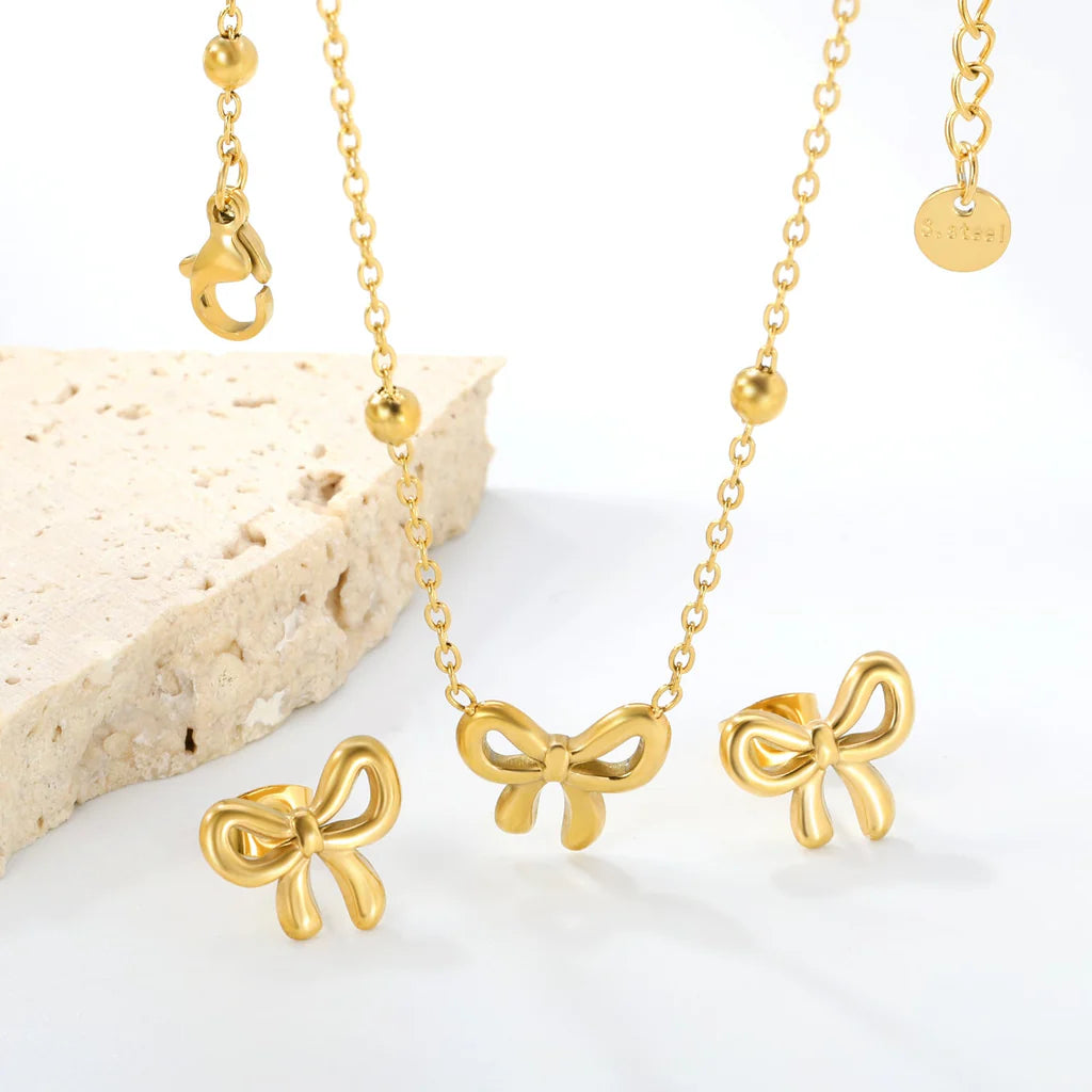 Mini Charm Necklace earring sets