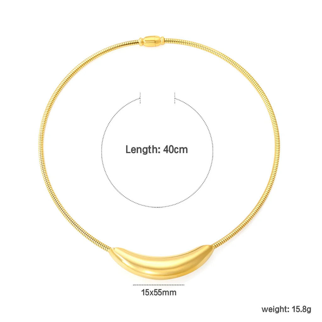 Hallow Arched Necklace Choker