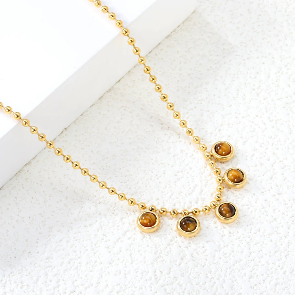 Tigress Beaded Necklace Choker