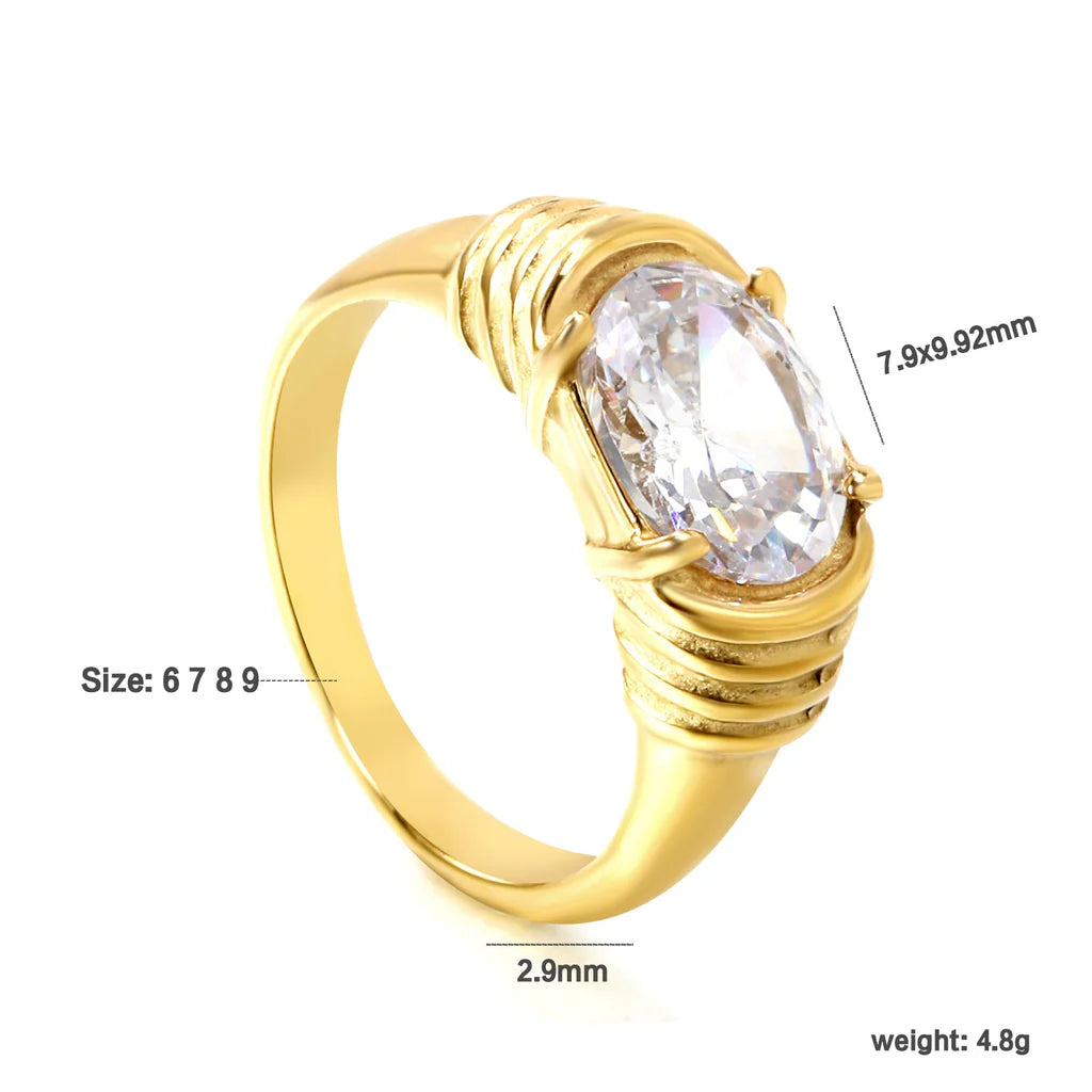 Oval mount Ring