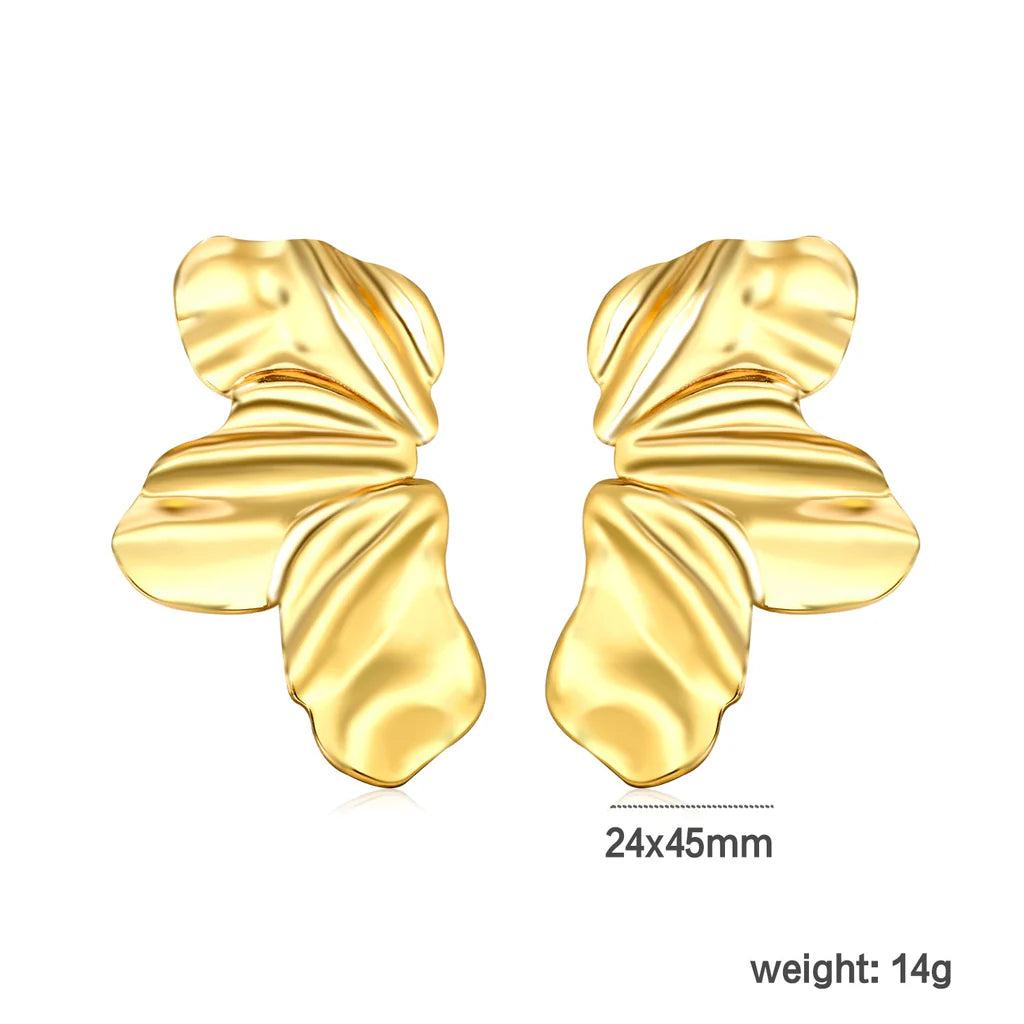 Carved Petals Earring