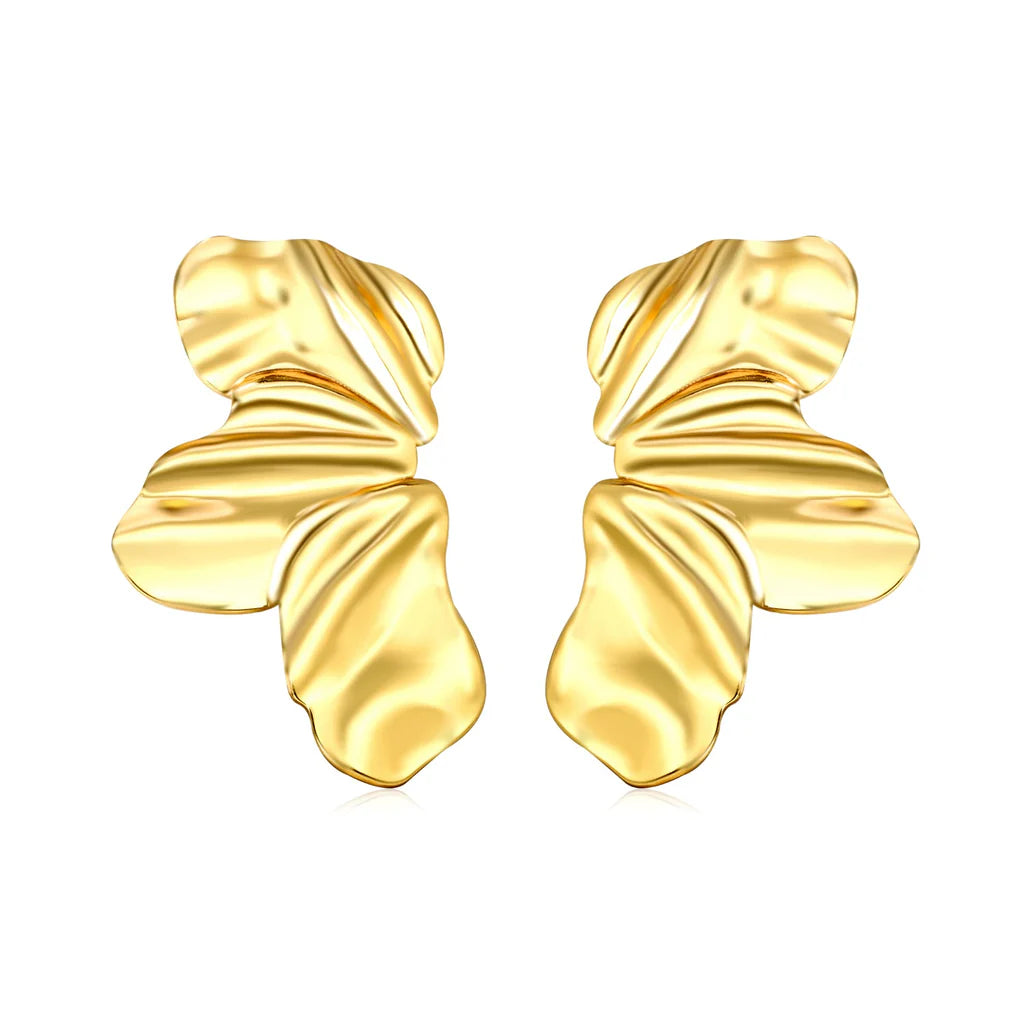 Carved Petals Earring