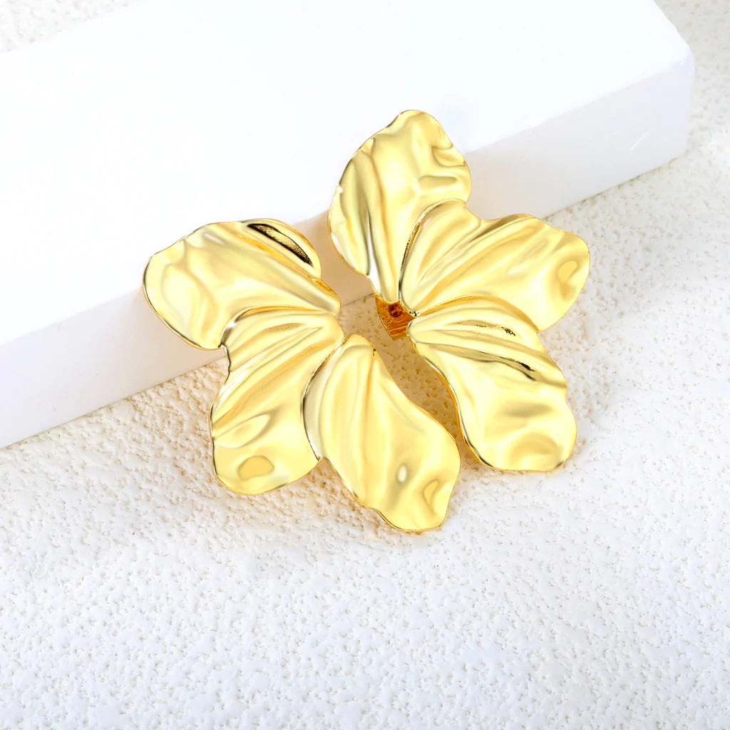 Carved Petals Earring