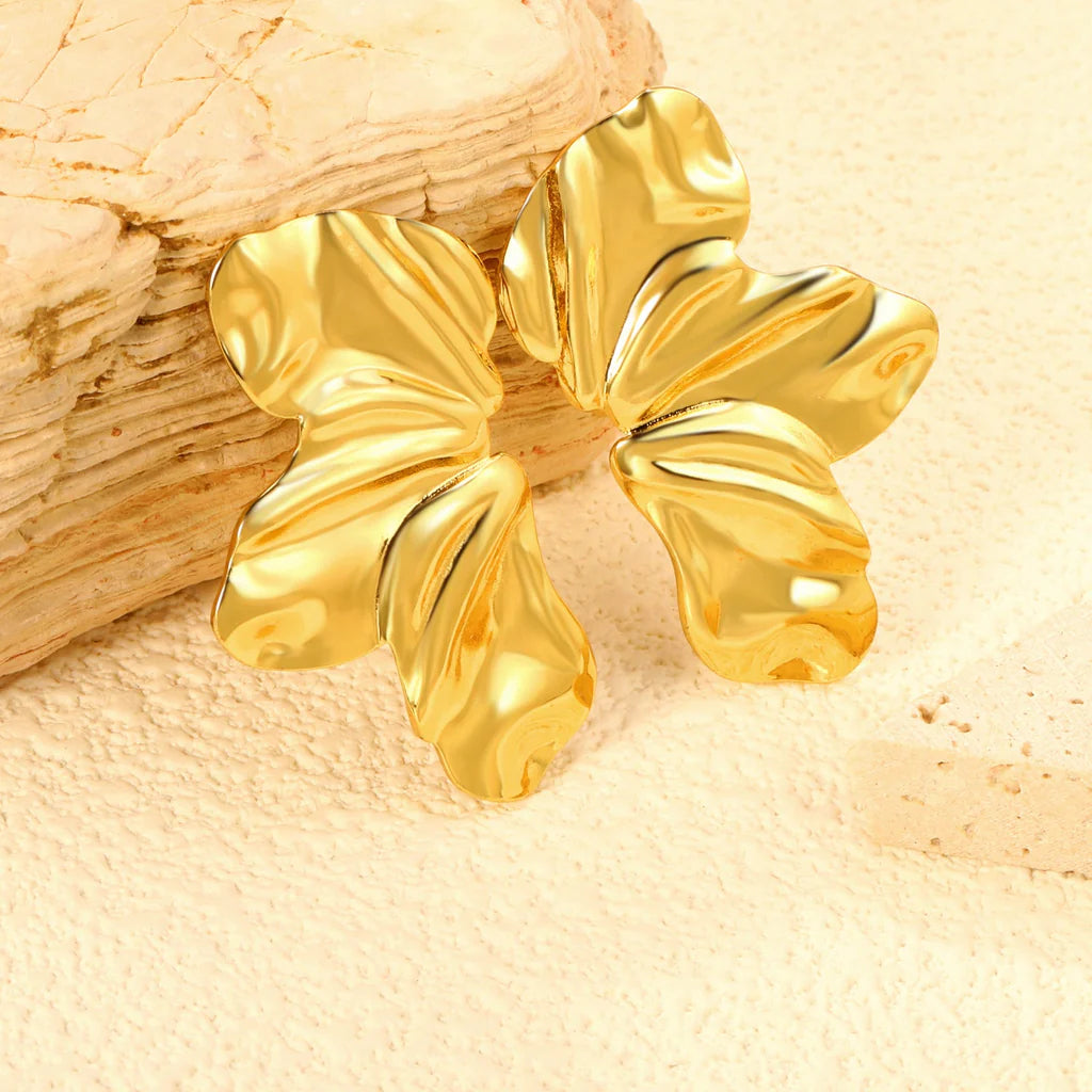 Carved Petals Earring