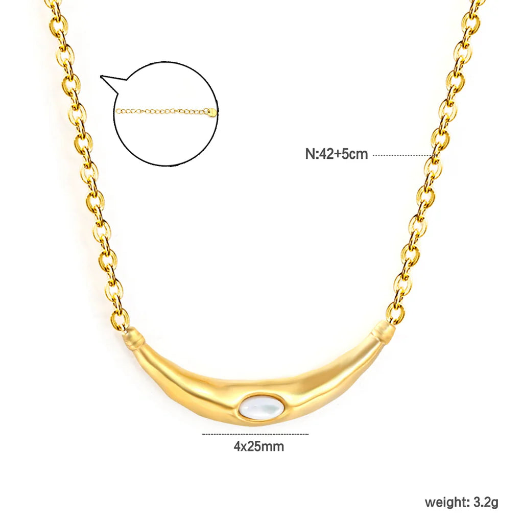 White Cat Eye Necklace