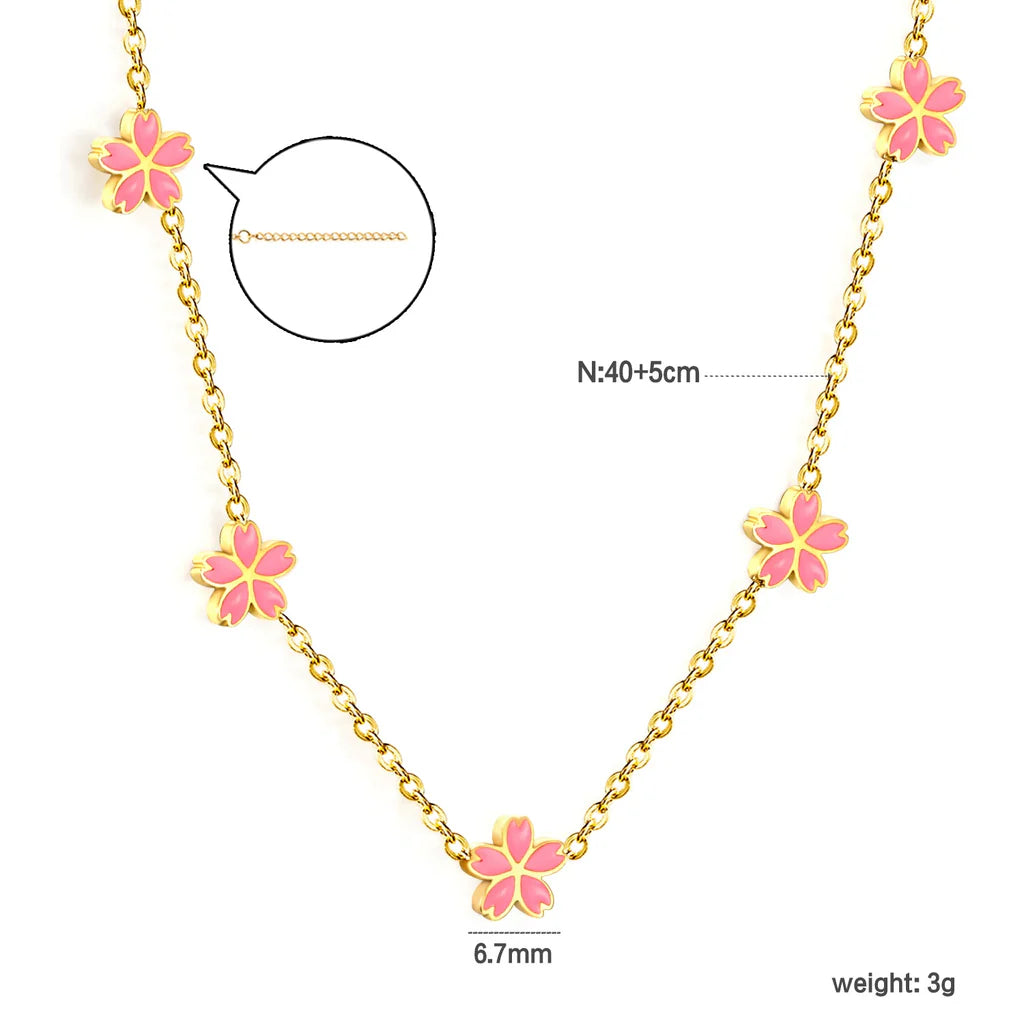 Pink Petals Necklace