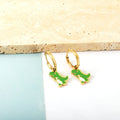 Dinosaur Hoop Earring