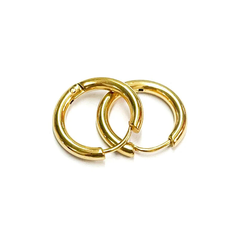 Stackable Minimalist Round Hoops Earring