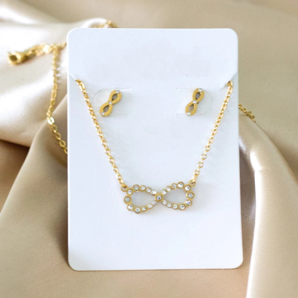 Mini Charm Necklace earring sets
