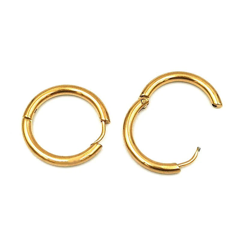 Stackable Minimalist Round Hoops Earring