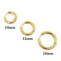 Stackable Minimalist Round Hoops Earring