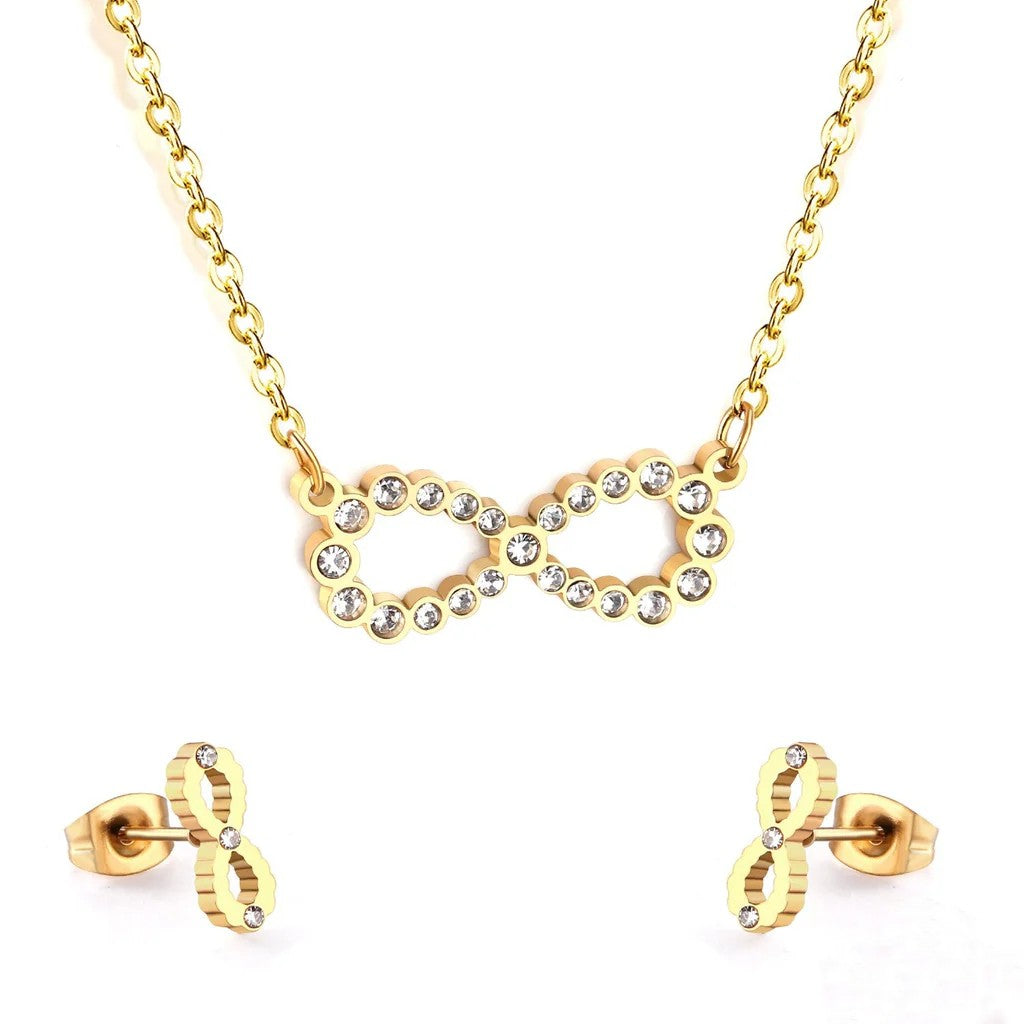 Mini Charm Necklace earring sets