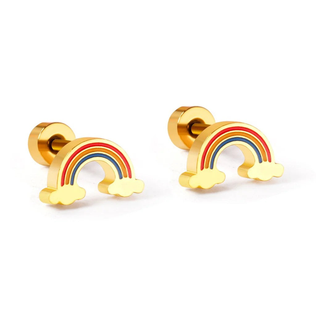 Rainbow Stud Earrings