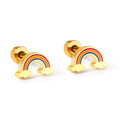 Rainbow Stud Earrings