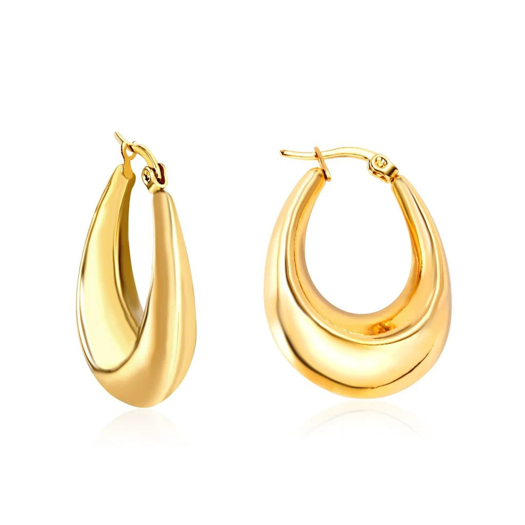 Gold Hoops Earring
