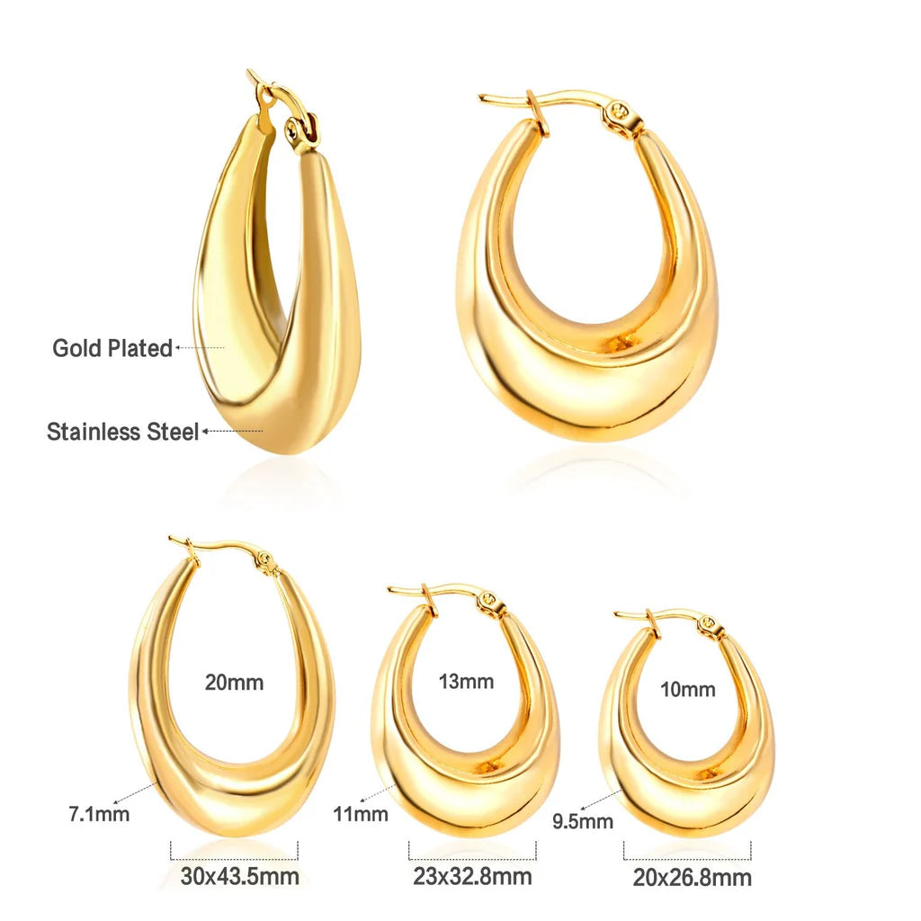 Gold Hoops Earring
