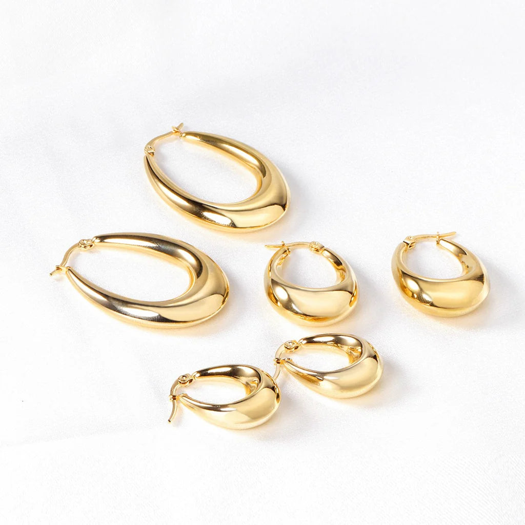 Gold Hoops Earring